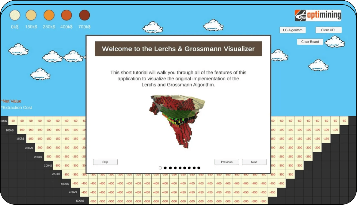 Lersch-Grossman Algorithm Visualizer